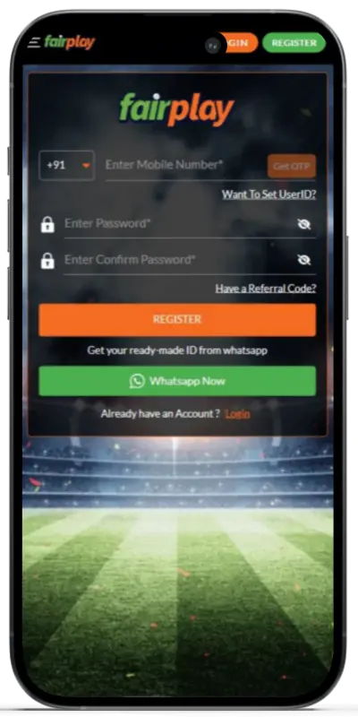 FairPlay registration form screenshot