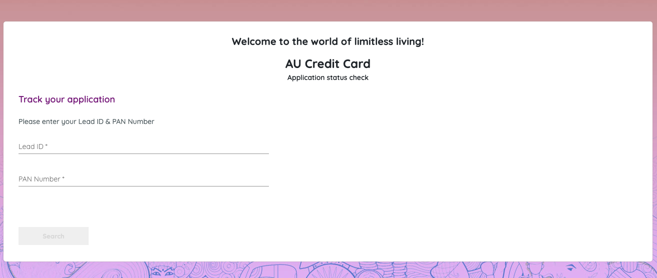 AU Bank Credit Card Application Status