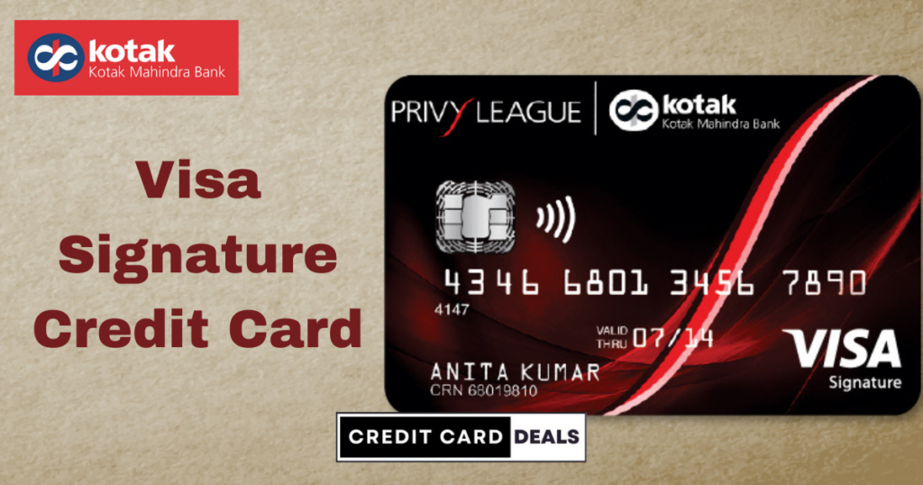 Kotak Bank Privy League Visa Signature Credit Card